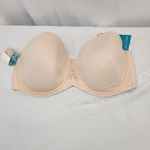 Vanity Fair Women's Beauty Back Underwire Smoothing Strapless Bra Size 42D NWT - Picture 3 of 6